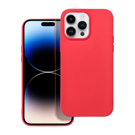 iPhone 14 Pro Max Soft Piros Szilikon Tok