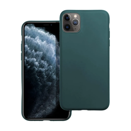 iPhone 11 Pro Max Matt Sötét Zöld Szilikon Tok