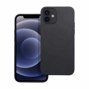 iPhone 12 / 12 Pro Matt Fekete Szilikon Tok