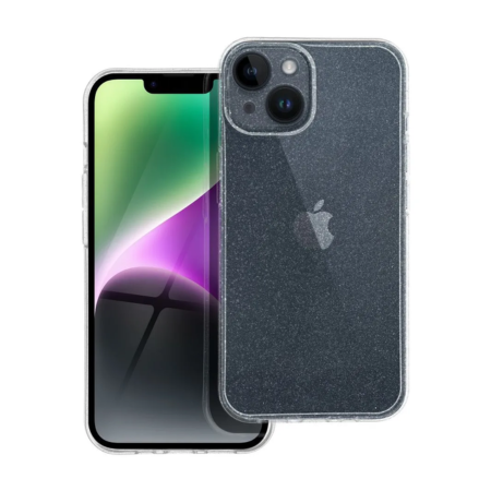 iPhone 13 Csillogós Átlátszó Szilikon Tok