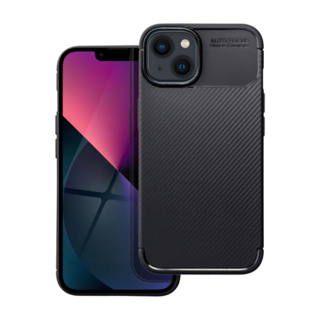 iPhone 13 Fekete Carbon Szilikon Tok