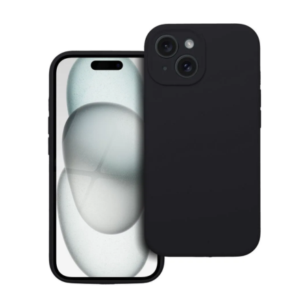iPhone 15 2mm Fekete Szilikon Tok