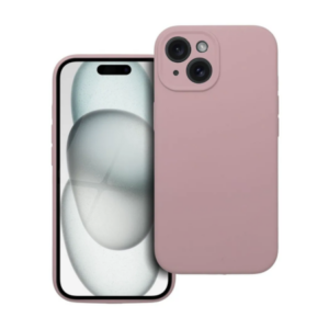 iPhone 15 2mm Sand Pink Szilikon Tok