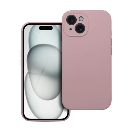 iPhone 15 2mm Sand Pink Szilikon Tok