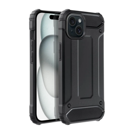 iPhone 15 Fekete Armor Ütésálló Tok