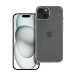 iPhone 15 Átlátszó (Kameravédős) Tok