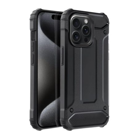 iPhone 15 Pro Fekete Armor Ütésálló Tok
