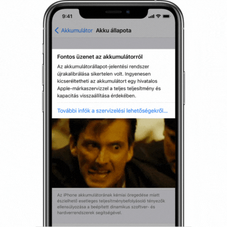 iPhone akkumulátor csere