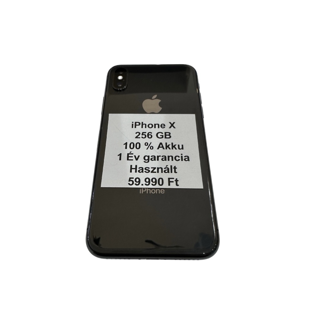 iPhone X 256 GB 100 % Akku