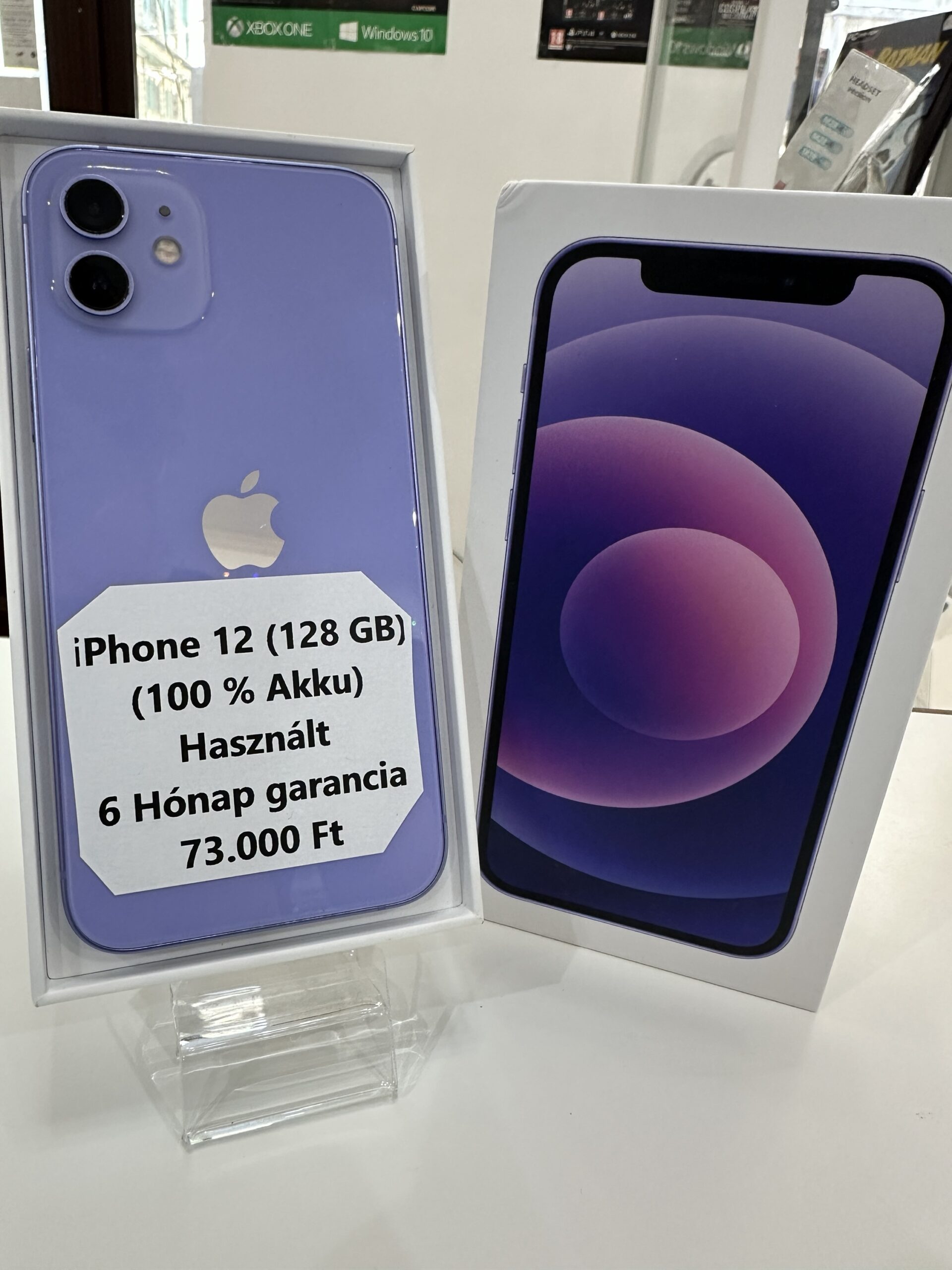 iPhone 12 128 GB Purple Használt