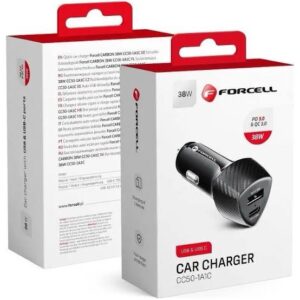 Forcell 38W (USB A + USB C) Szivargyújtó